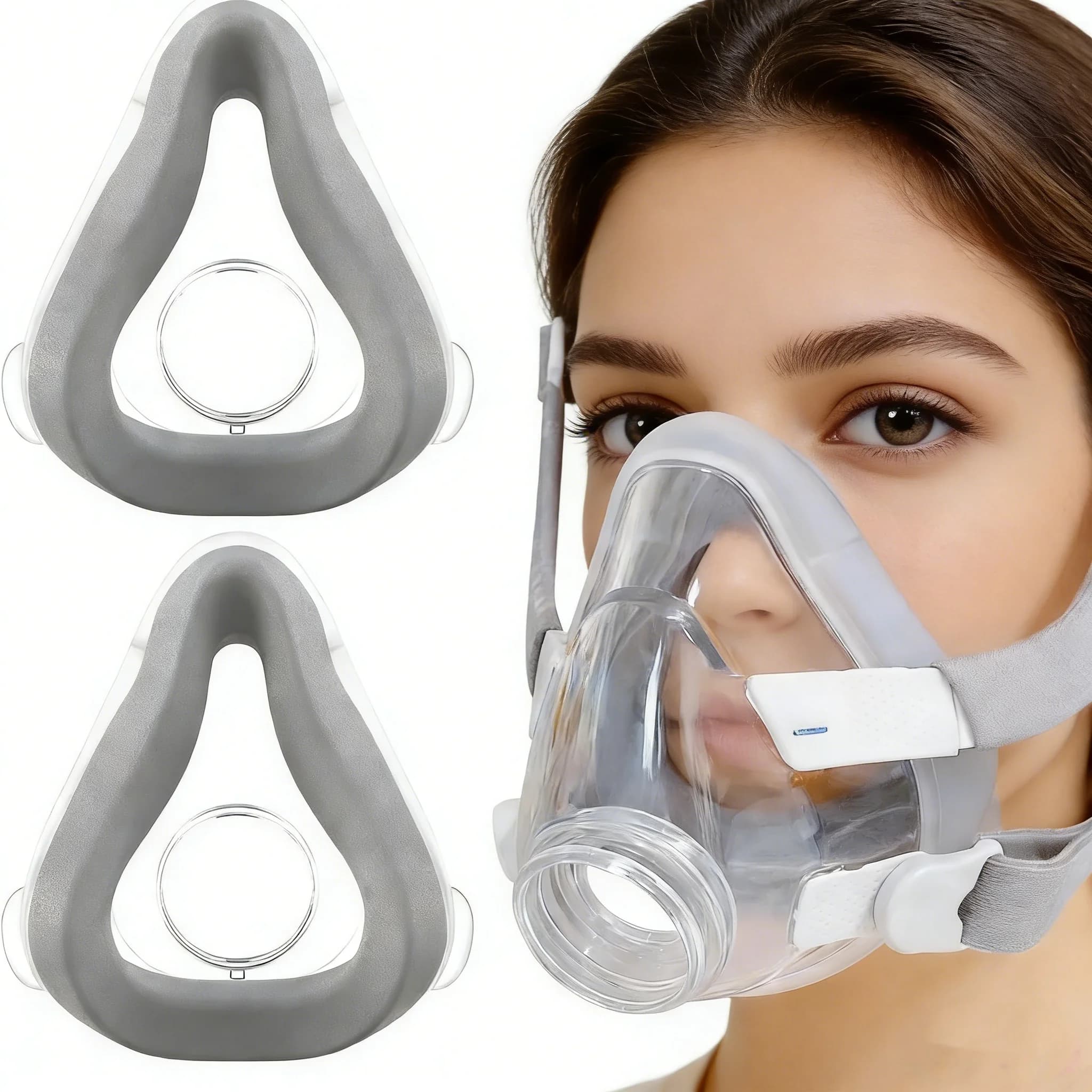 Cuscinetto in silicone memory foam per maschera respiratoria AirFit F20, adatto per maschera stile F20, comodo e aderente, durevole.