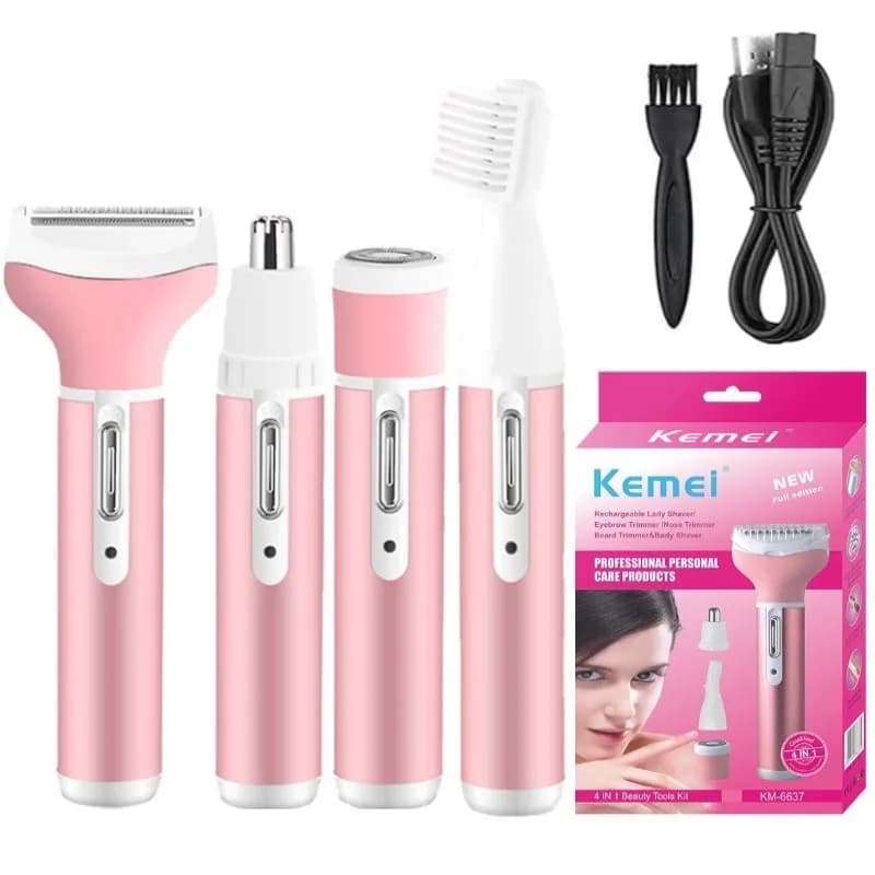 4 In 1 women face body hair removal Lady razor female shaving electric razor for nose eyebrow