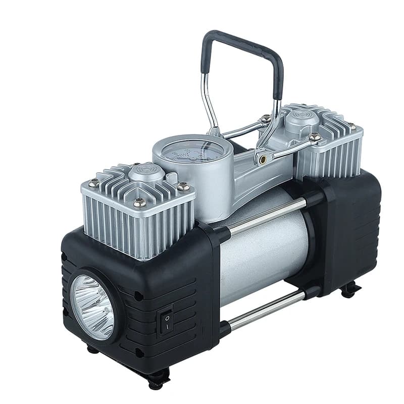 Double Cylinder Tyre Inflator Portable Mini Electric Air Pump Dc 12v Car Air Compressor Tire Inflators
