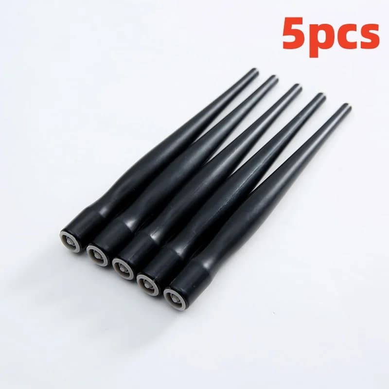 Portapenne universale in plastica nera da 5 pezzi per penne da calligrafia, manga, disegno, artigianato e forniture artistiche