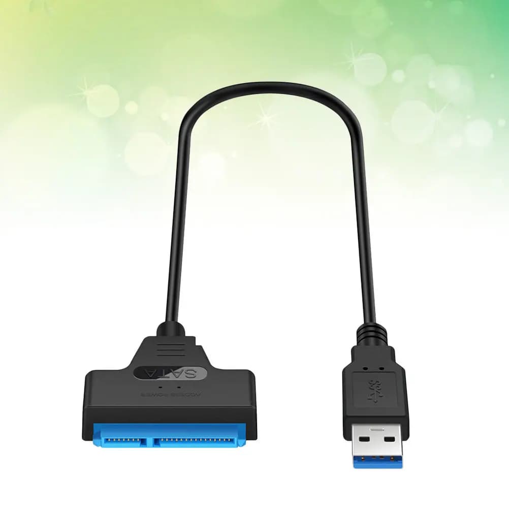 2.5 Inch to USB 3.0 Converter Cable for Hard Drive SSD Data Transfer Backup Recovery Portable Adapter No External Power