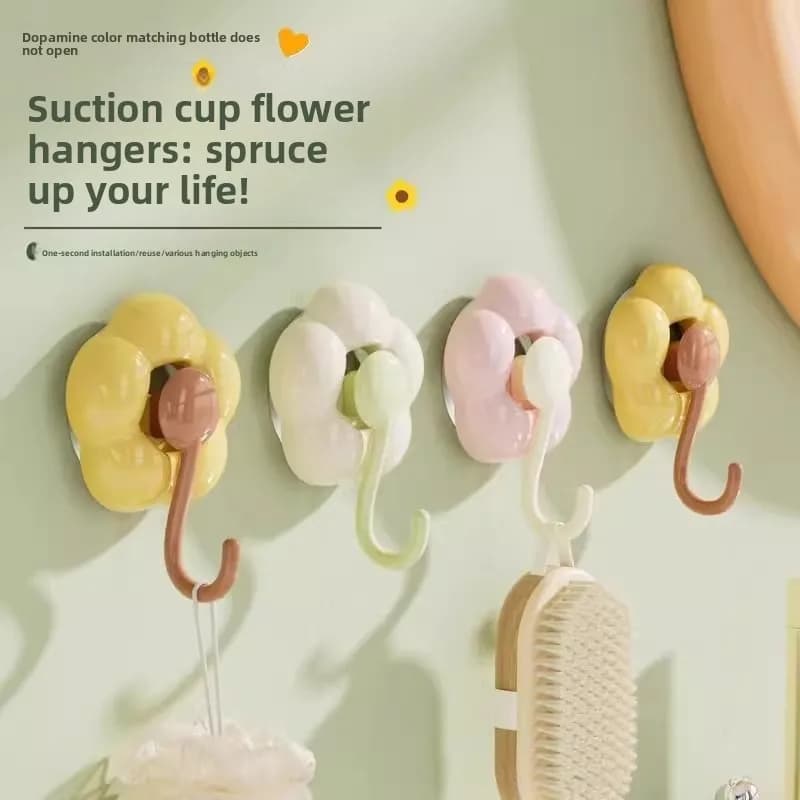 Gancio a ventosa potente, senza foratura, senza lasciare tracce, per casa, bagno, cucina, porta, WC, stile moderno e semplice, universale