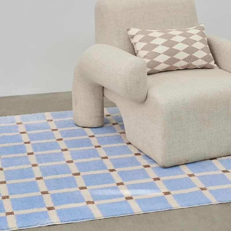 Souvenir Mat Soft Scottish Footwear Mat Non-slip Blue Cute Minimalist Home Decoration Balcony Mat