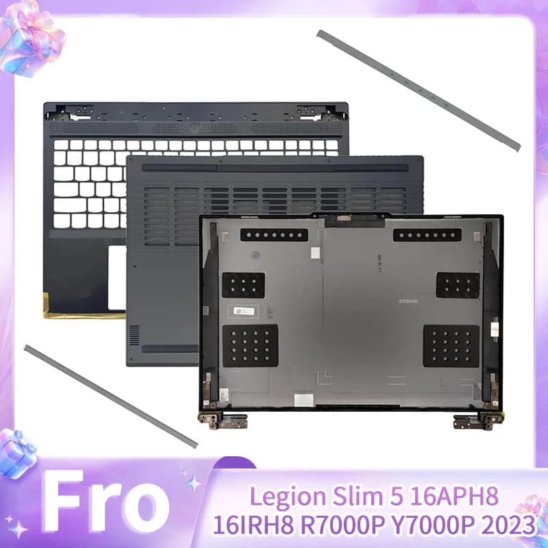 New For Legion Slim 5 16APH8 16IRH8 Y7000P R7000P 2023 LCD Screen Back Top Cover Front Bezel Hinge Palmrest Bottom Case Housing