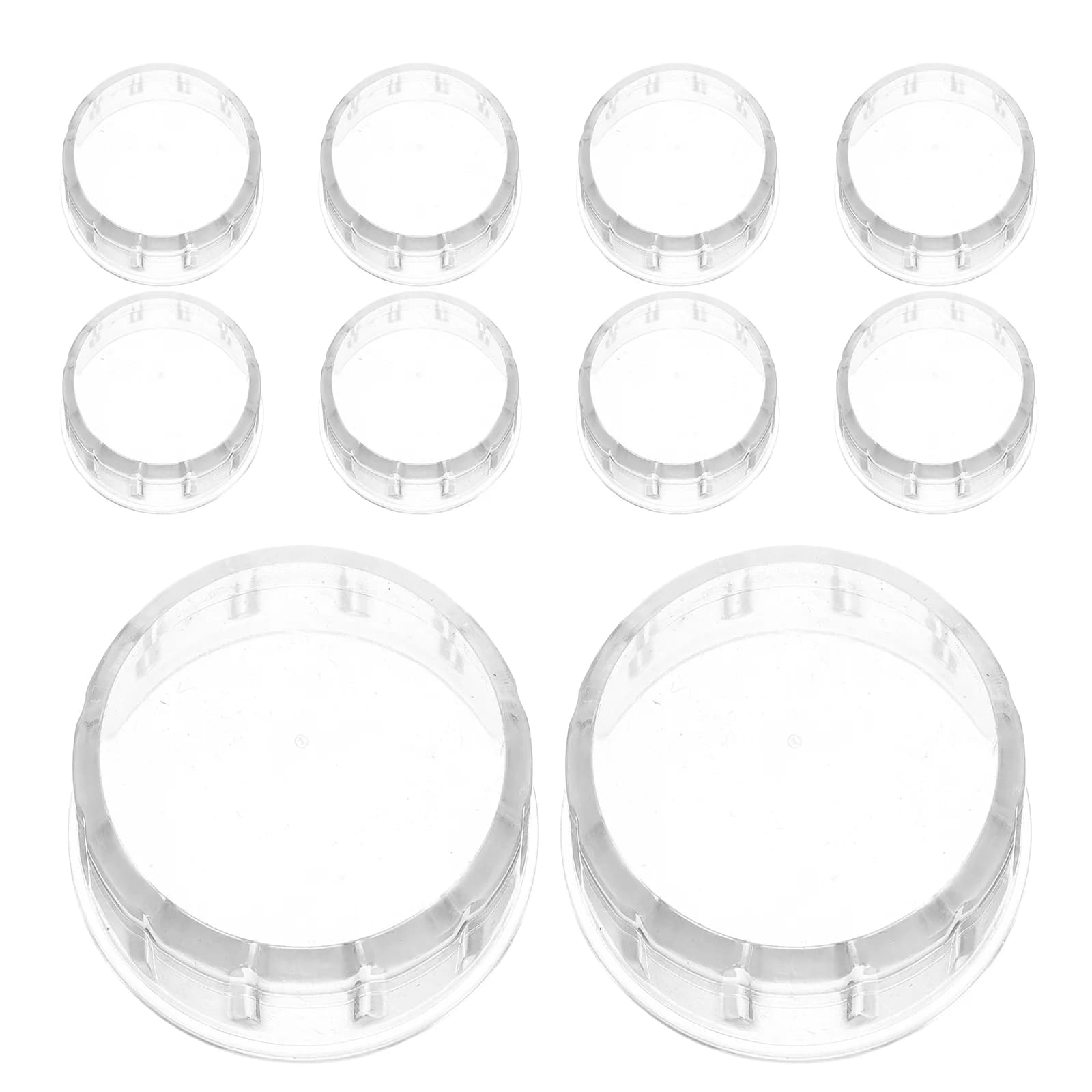 10 Pezzi Coperchi per Shaker ad Alta Trasparenza, Antigoccia, in Plastica, di Ricambio per Cocktail, Succhi, Bubble Tea, Bicchieri Mason Jar