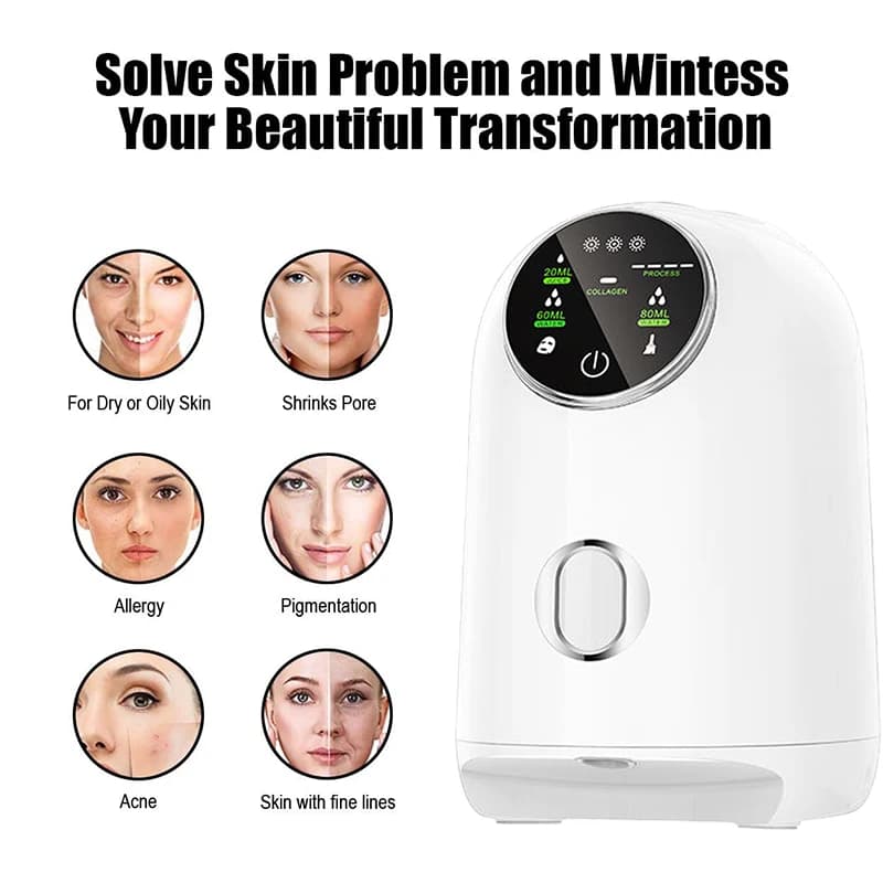 2025 Cura della pelle Bellezza Maschera facciale Macchina automatica fai da te Frutta Verdura Cura della pelle Trattamento dell'acne Idratazione Anti invecchiamento per