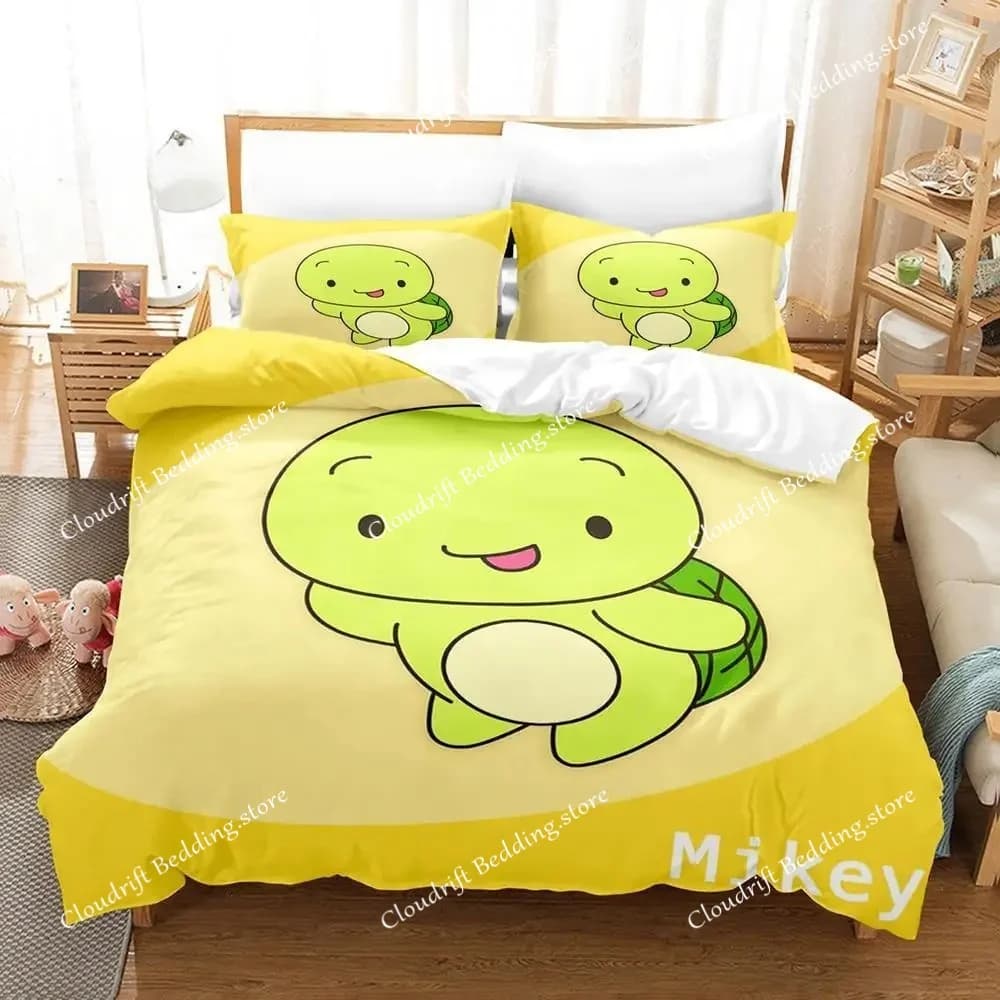 Nuovo Set di Biancheria da Letto Maizen Sisters, Set per Letto Singolo, Matrimoniale, Queen, King Size, Set Copripiumino per Adulti e Bambini, Set Lenzuola Anime