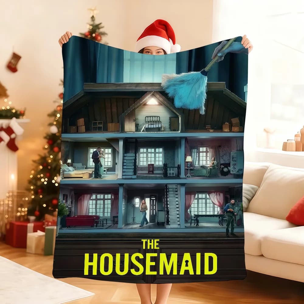 New T-The H-Housemaid American Movie Blanket Soft Throw Blanket for Home Bedroom Bed Sofa Picnic Travel Office Rest Blanket Gift