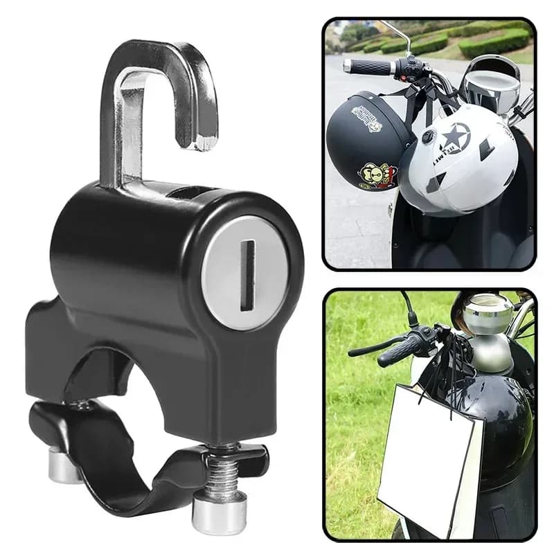 Multifunctional Lock Head Electric Bike Helmet Lock Anti-theft Fixing Bicycle Head Fixing Helmet Anti-theft Lock