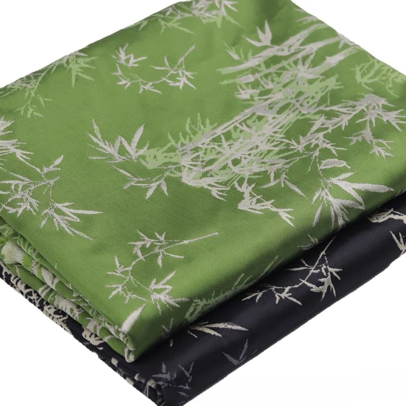 Chinese-style Bamboo Satin Double-sided Jacquard Fabric for DIY Hanfu Tang Costume Jackets Vests Skirts