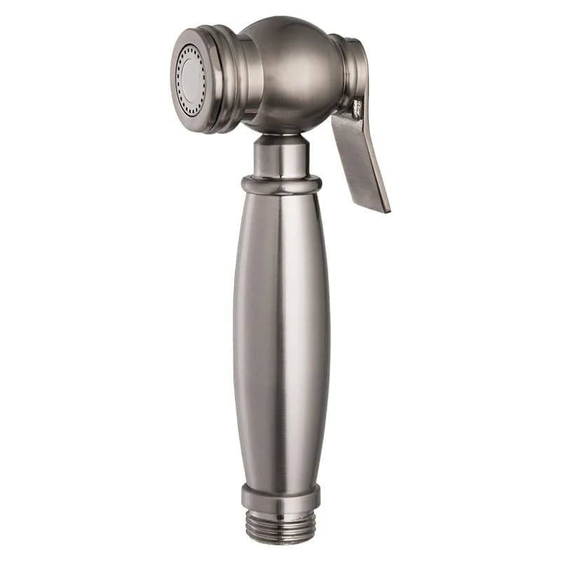 Pistola Spray Bidet in Ottone Nichel Spazzolato per WC, Pistola Spray a Pressione per Toilette