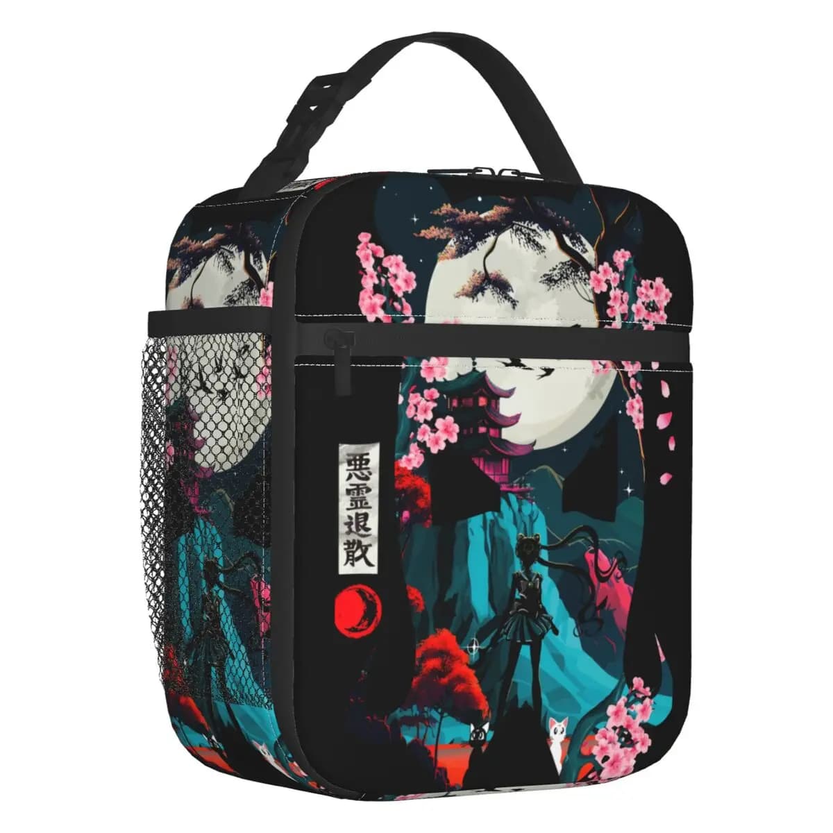Borse Termiche Personalizzate Super Moon Power Magical Girl Anime per Picnic all'Aperto, Contenitore Termico Impermeabile per Pranzo, per Uomini e Donne
