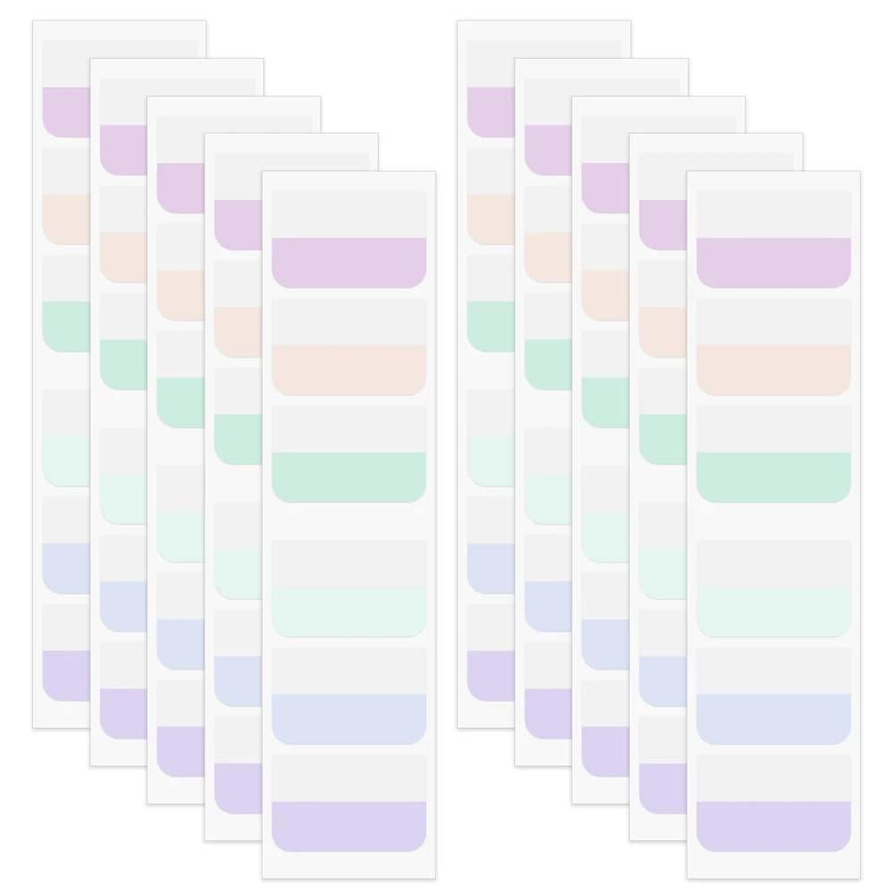 60 pezzi scrivibili riutilizzabili note adesive indice colorato etichetta adesiva fai da te scrapbooking agenda giornaliera per ufficio scolastico classificare