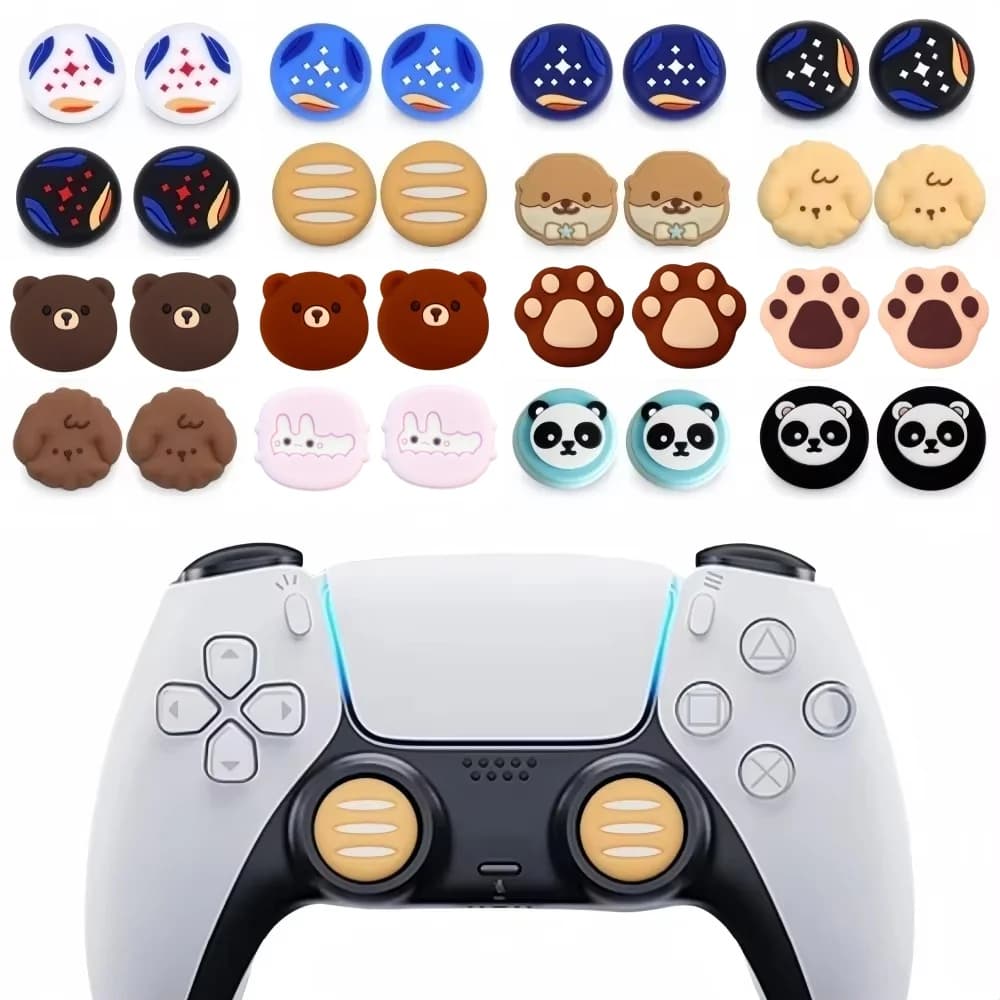 Cartoon Stellato Thumb Grip Cap Per Playstation 5 PS5 Slim PS4 XBOX Serie X/S ONES 360 E Gamepad Controller levetta caps copertura
