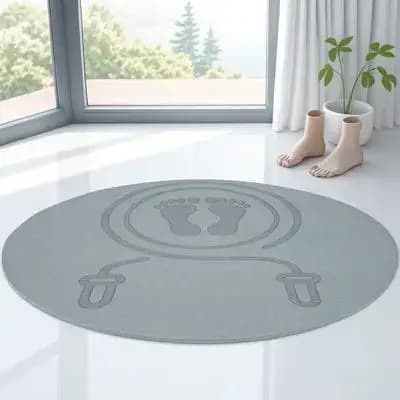 Tappetino per saltare con la corda, antiscivolo, antiurto, per esercizi indoor, yoga, pilates, allenamento, riduzione del rumore, tappetino fitness per pavimento.
