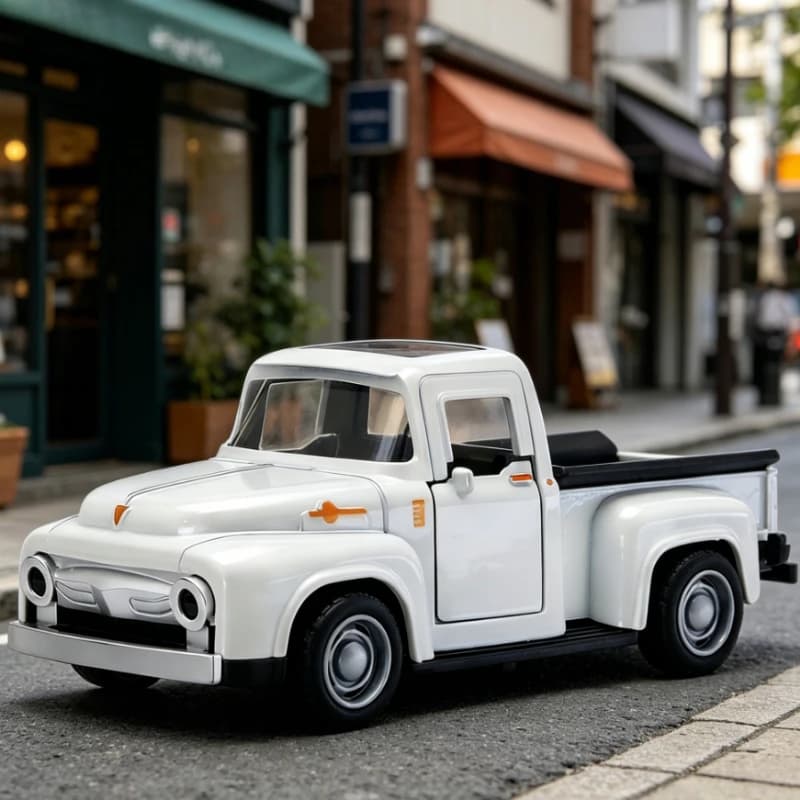 1 36 Classic Retro Pickup Alloy Model Realistic Metal Mini Vehicle Educational Play Toy Creative Present For Boys And Collectors