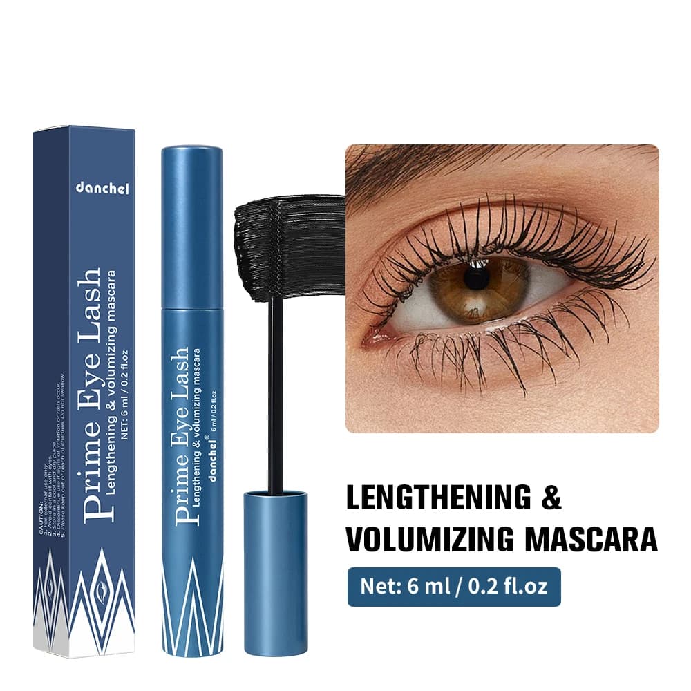 Mascara PrimeLash per Donne Mature, Occhi Sensibili, Ipoallergenico, Impermeabile, Lunga Durata, Volume e Allungamento delle Ciglia, Senza Sbavature, Cosmetici