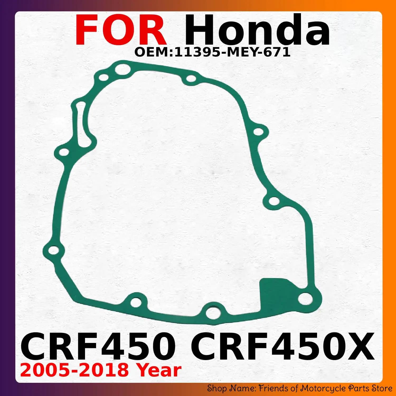 Moto Statore Magneto Generatore Guarnizione di Copertura Per Honda CRF450 CRF450X CRF 450 450X 2005 2006 2007-2018 Accessori Parti