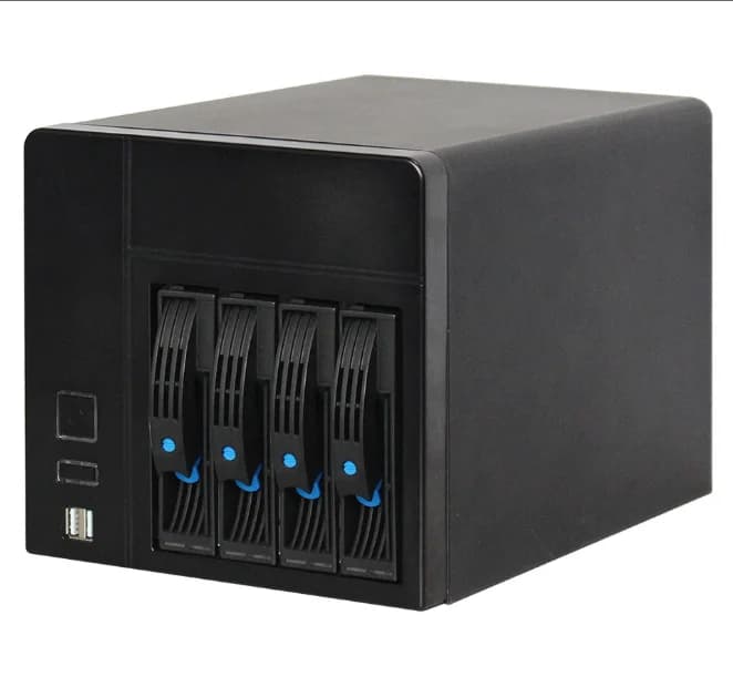 High Quality Huge Storage 4bays Small NAS Server case with J1900 Nas Motherboard