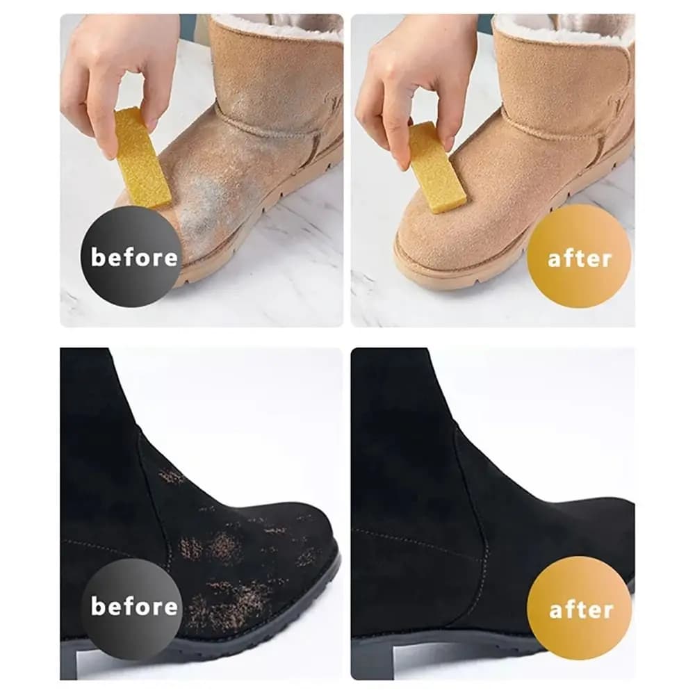 1 Pezzo Nuovo Gommino per Pulizia Scarpe in Pelle Scamosciata e Nubuck, Spazzola in Gomma per Sneaker e Tessuti, Detergente Decontaminante