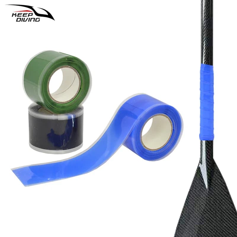 150 CM * 2.5 CENTIMETRI Nastro di Grip In Silicone Per Canoa Kayak In Fibra di Carbonio Dragon Boat Paddle Auto Fix Nastro Adesivo Impermeabile Auto Fusione