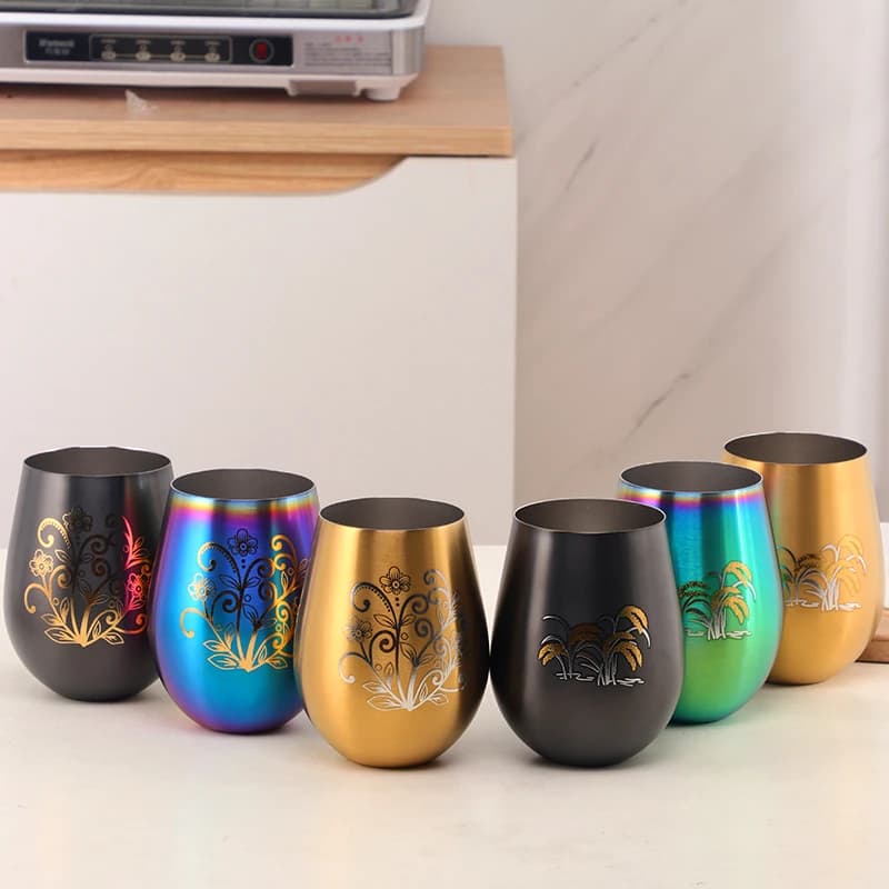 Nuovo 500ml in acciaio inossidabile birra tazza di vino bicchiere di birra cocktail succo di latte tazza di metallo tazza per bere per bar bicchieri all'aperto regali