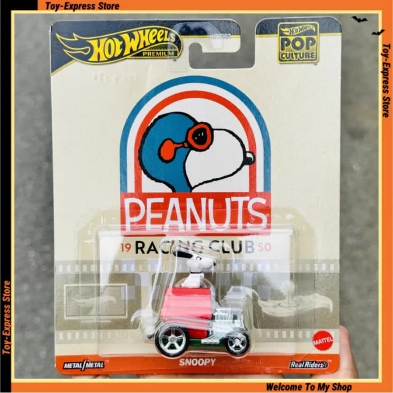 Hot Wheels Premium 2024 Cultura Pop 1/64 Modello di Auto Hotwheels Batman Batmobile Nissan Hiway Hauler Snoopy Da Collezione Per Bambini Giocattoli