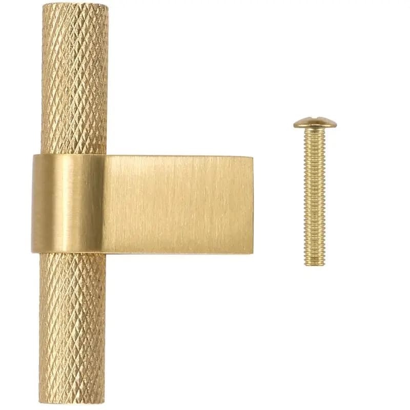 Nuove Maniglie per Mobili in Ottone Massiccio Stile Francese di Lusso, Maniglia a T per Armadi e Cassetti, 60mm