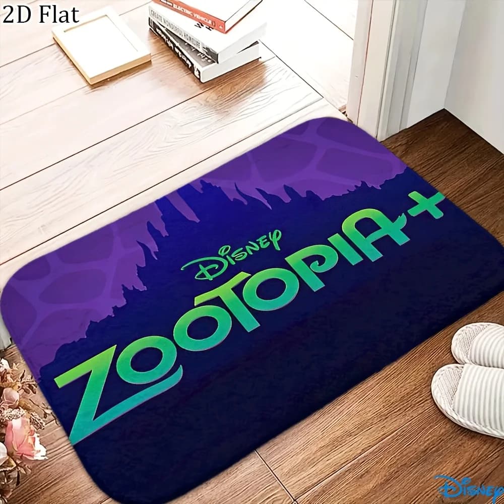 Tappeto da bagno in flanella Disney Zootopia, 1 pezzo, diverse misure, uso quotidiano multifunzionale, adatto per bagno, ingresso, lavanderia