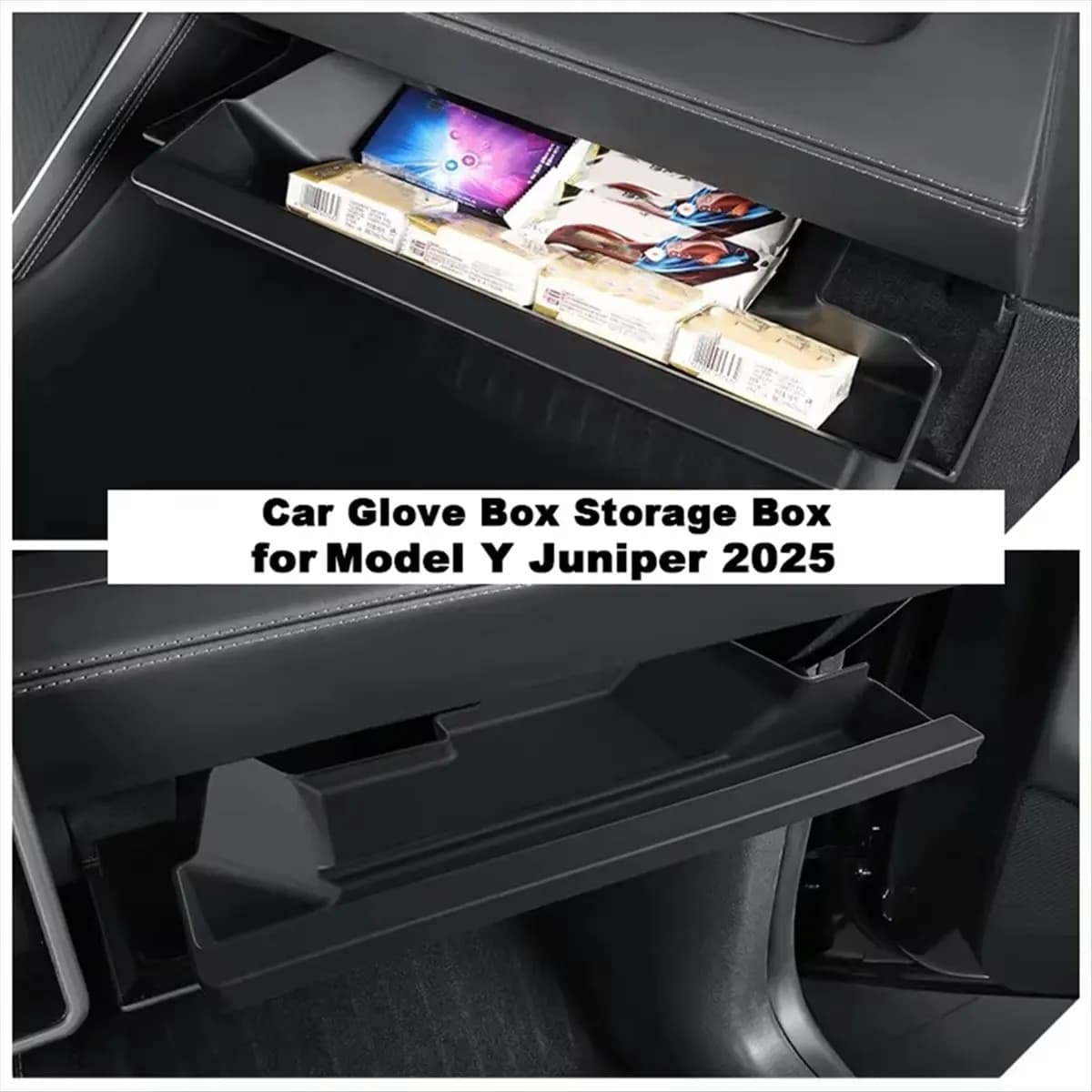 Fits for Glove Box Storage Tray for Model Y 2025 Glove Box Organizer Storage Box Interior Accessories