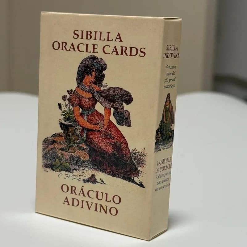 Carte Oracolo Sibilla Indovina/Mazzo di 52 Carte Vintage per Divinazione, Ideale per Giochi in Famiglia