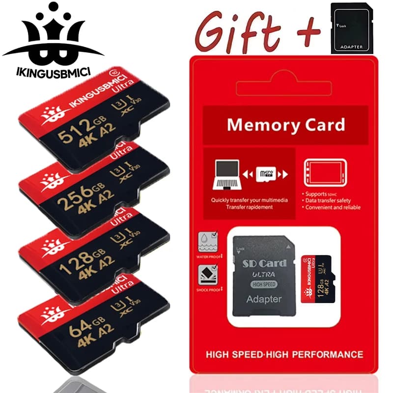 SD Cards Memory Card TF Cards Micro SD Card 32GB 256GB 512GB Quick Transfer V60 Full HD for Nintendo Switch Digital Devices