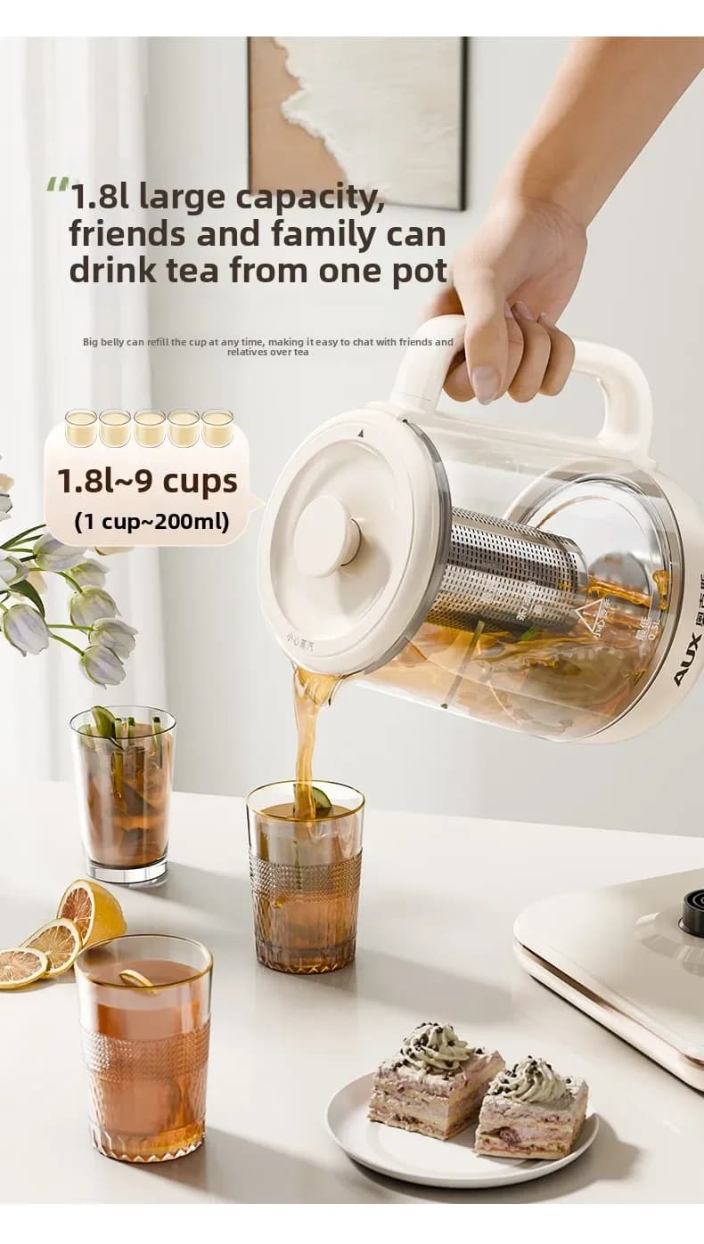 220V AUX Electric Kettle Fast Boiling Water Kettle with Keep Warm Function for Office Home LYH