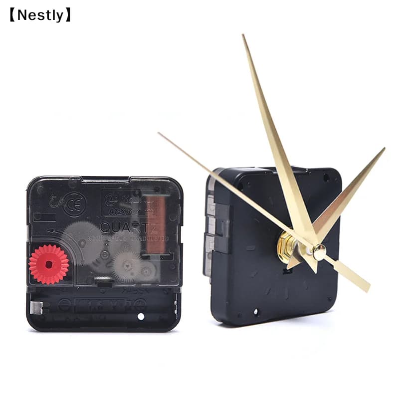 Set di 1 meccanismo per orologio al quarzo con lancette, strumento per riparazione orologi da parete, puntatore, kit di ricambi fai da te per orologi〔Nest〕