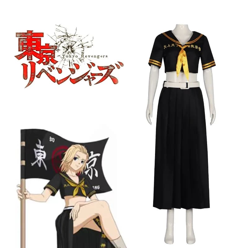 Tokyo Revengers Cosplay Costume Manji Gang Bosozoku Special Attack Uniform Anime Hanagaki Takemichi Mikey Draken Cos Jacket Pant