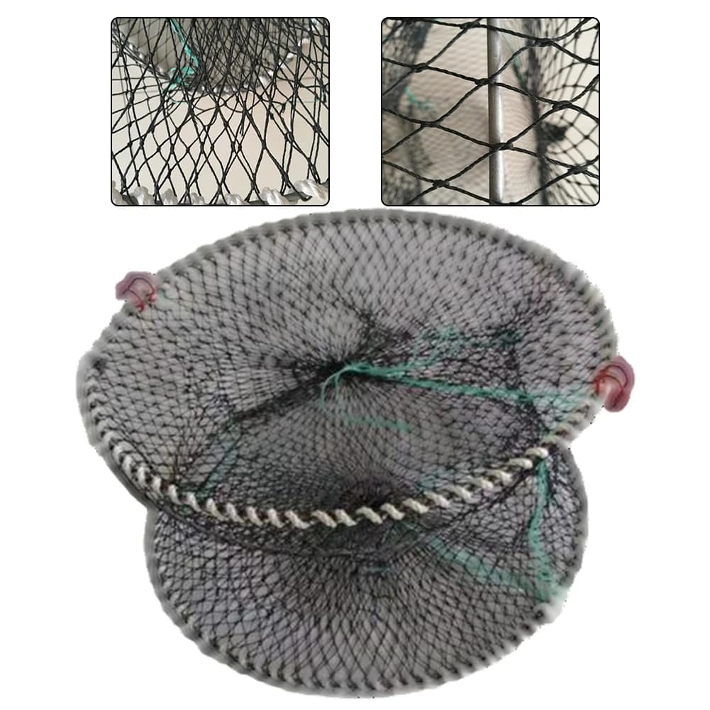 Gabbia per granchi a molla pieghevole - Trappola per rete da pesca portatile per granchi, gamberetti e esche, facile da trasportare e conservare ideale