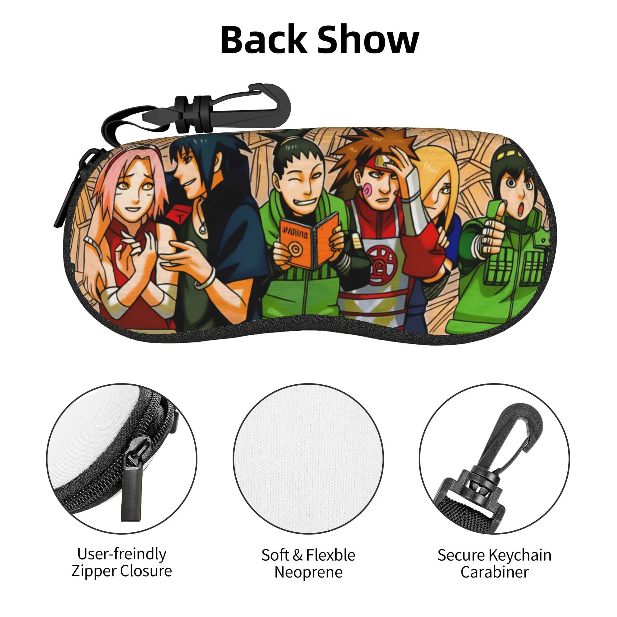 Sasuke Uchiha Naruto Sakura Haruno Shell Eyeglasses Protector Cases Men Women Sunglass Case Naruto Uzumaki Glasses Pouch