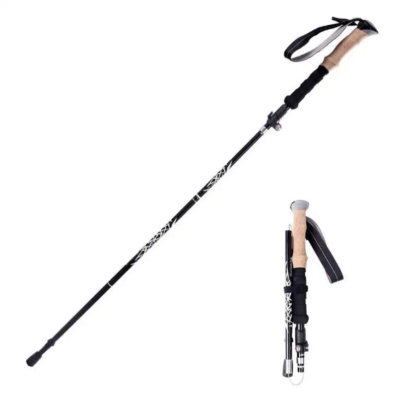 Trekking poles Folding trekking poles Walking pole with quick locking Outdoor trekking pole for hiking Easy to hold 1 piece