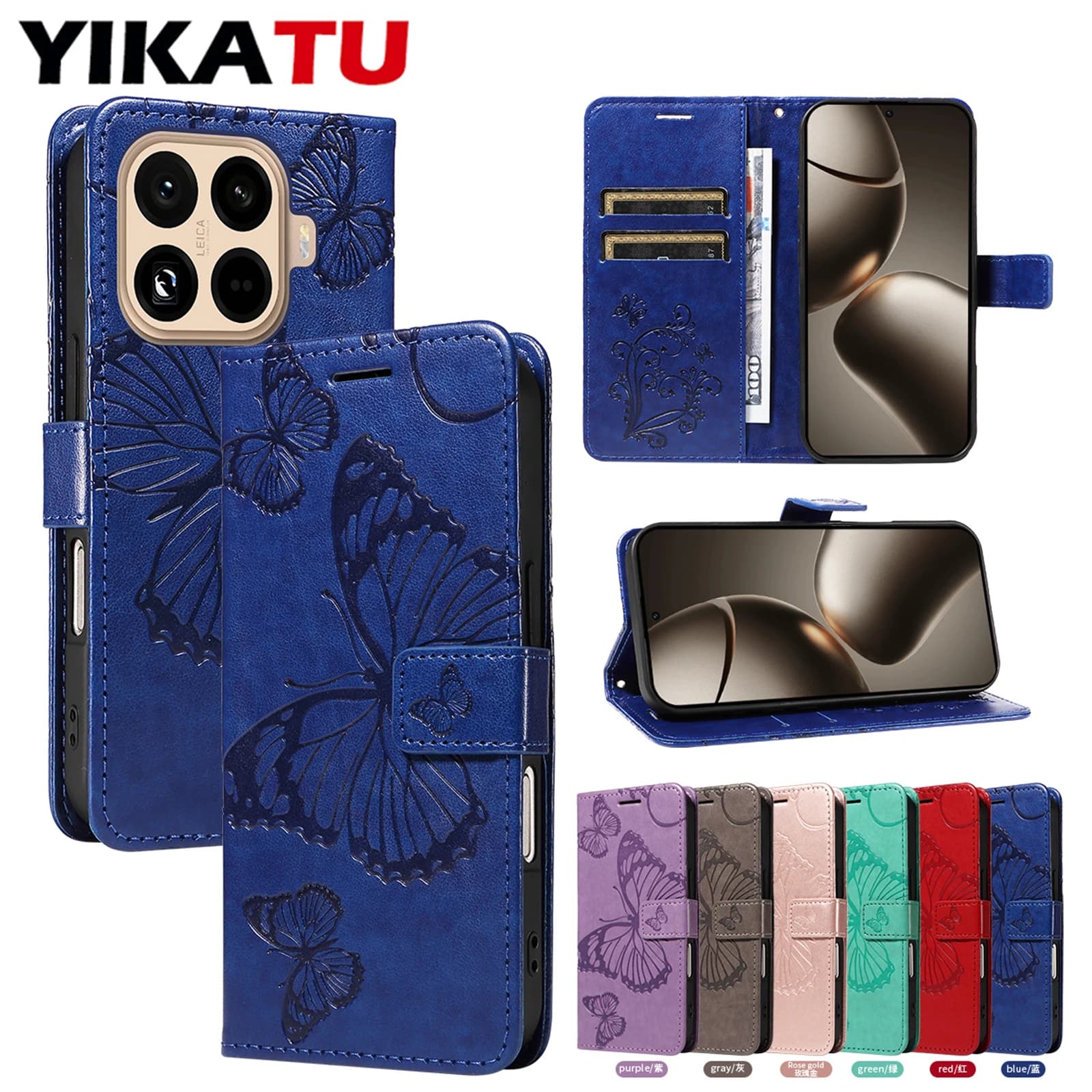 Custodia a portafoglio multi card magnetica con cavalletto per Xiaomi Poco 10T Lite X3 NFC C85 4G C75 C71 C65 X7 Pro 5G X6 X5 X4 GT Flip Cover