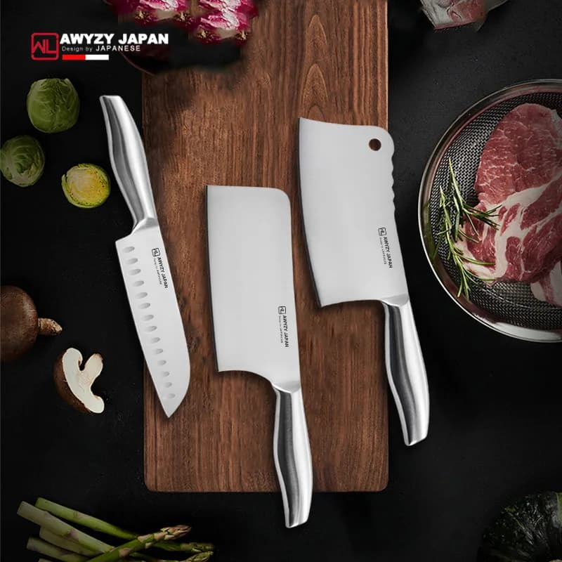 Kitchen knives for Japanese chef Santoku Professional knives for sliced vegetables for stainless steel fish meat