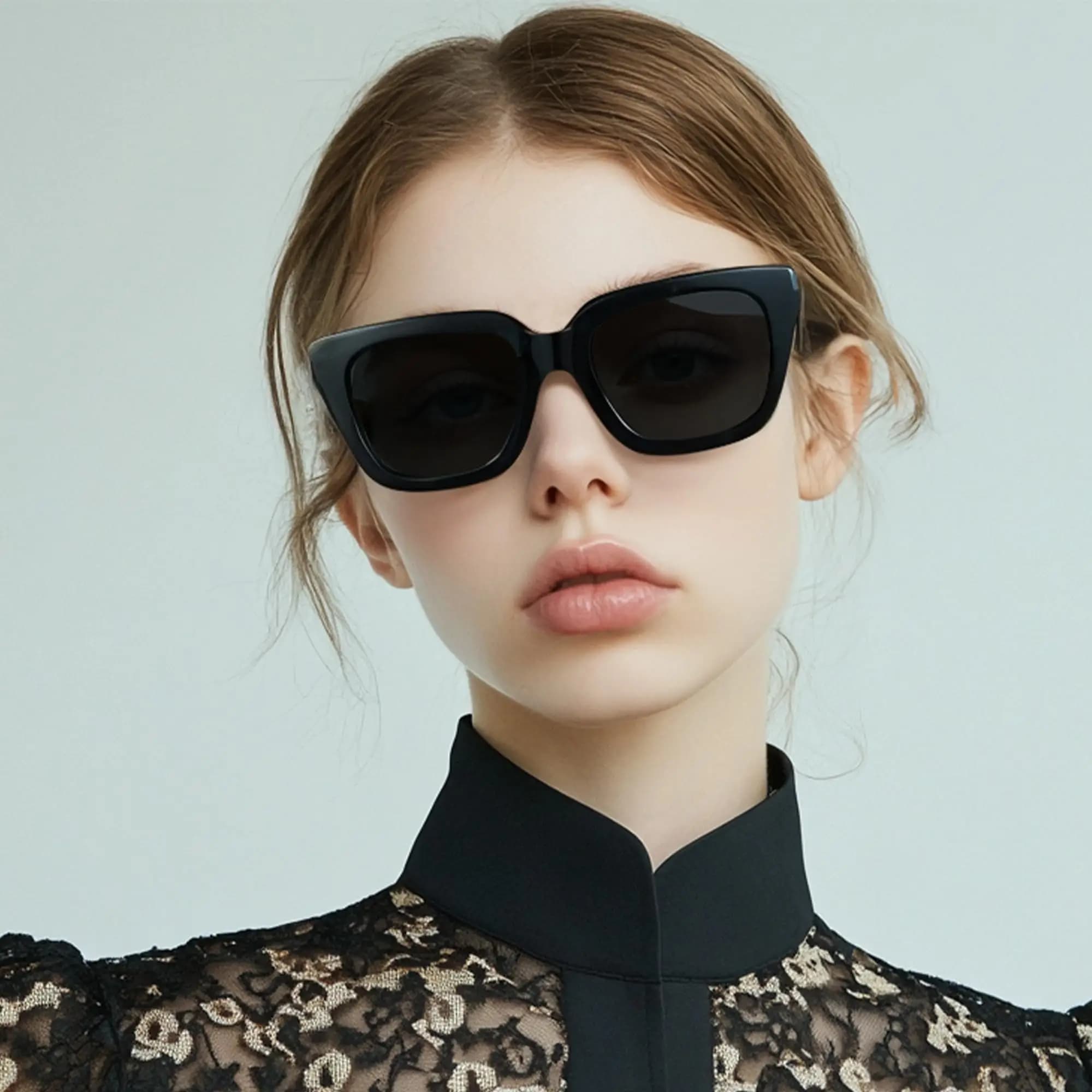 BLUEMOKY Butterfly Acetate Polarized Sunglasses Women's Retro Chic Shades for Beach Holiday UV400 Safety