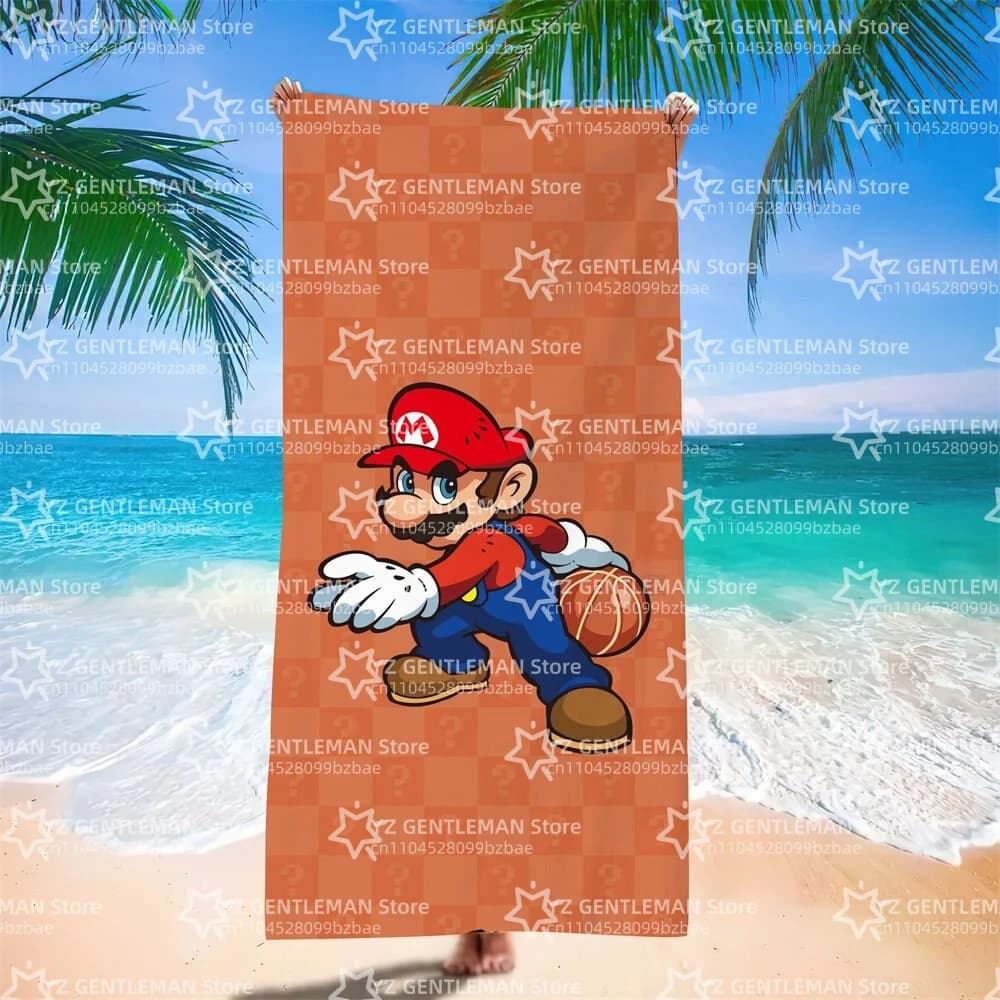 Asciugamano Rinfrescante Morbido per Piscina, Regalo Classico per Viaggi, Palestra, Doccia, Campeggio, Asciugatura Rapida, Sport, Grande, S-Super Game, Spiaggia, M-Marios