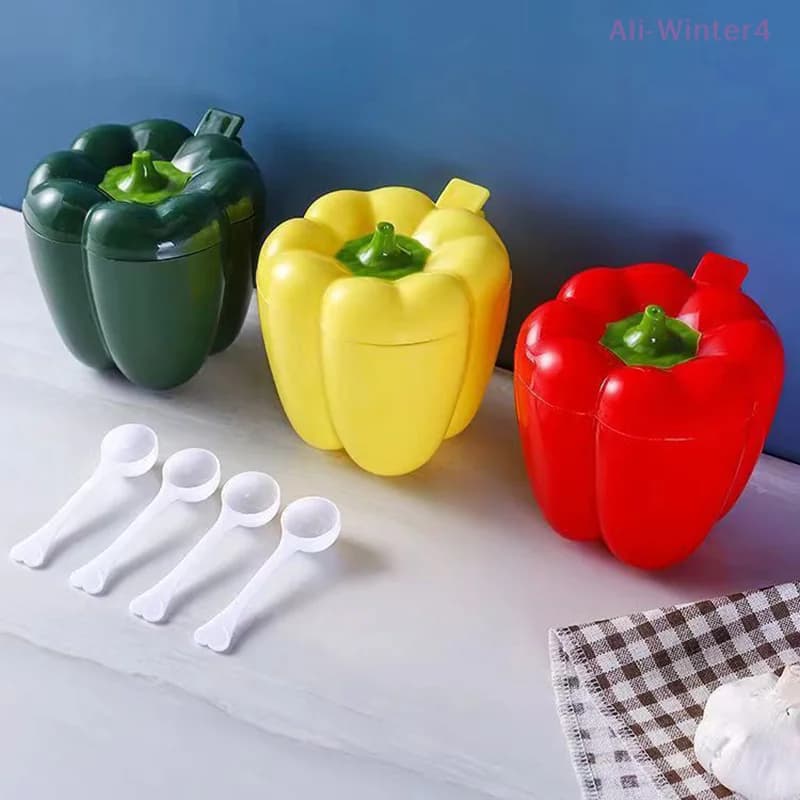 【Winter4】1 Pezzo Contenitore Creativo in Plastica per Spezie, Organizzatore per Spezie, Bottiglia per Condimenti da Campeggio, Set di Utensili da Cucina