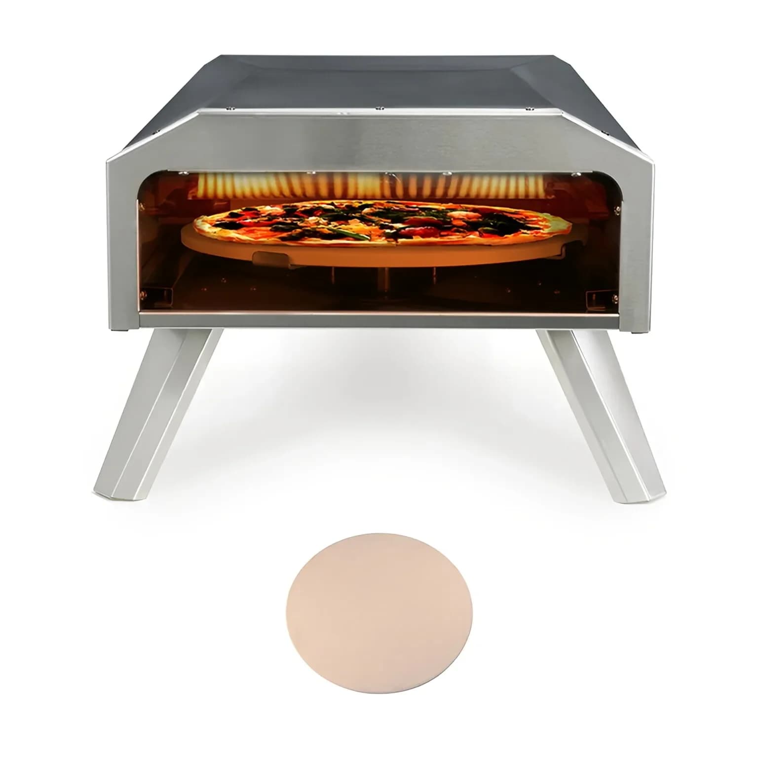 Camping Outdoor Pizza Oven Foldable Portable Rotating Pizza Cooking Stove Forno Pizza