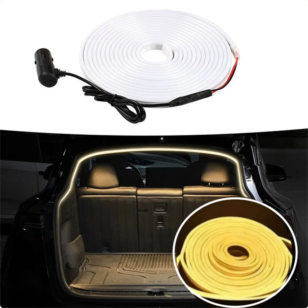Environmental lighting for cars 12V LED luggage light Strip Environmental lighting Magnetic induction decorative strip Indoor LED car lighting