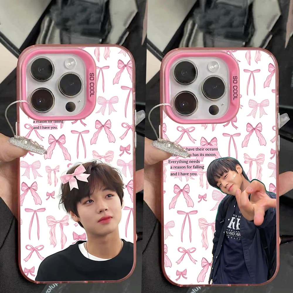 Park Jihoon Yeon Si-eun Phone Case For iPhone 16,15,14,13,12,11,Pro,Max,Plus,Mini,XS,SE Anti Fall Pink Matte Hard Bumper