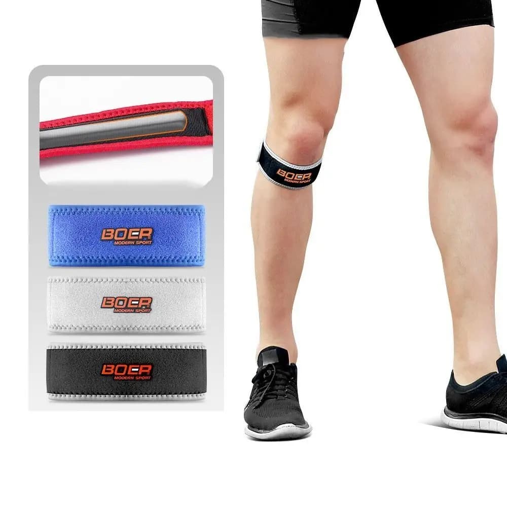 Ginocchiere Regolabili Traspiranti, Protezione per Tendini del Ginocchio, Fascia di Supporto per Ginocchio con Assorbimento degli Urti
