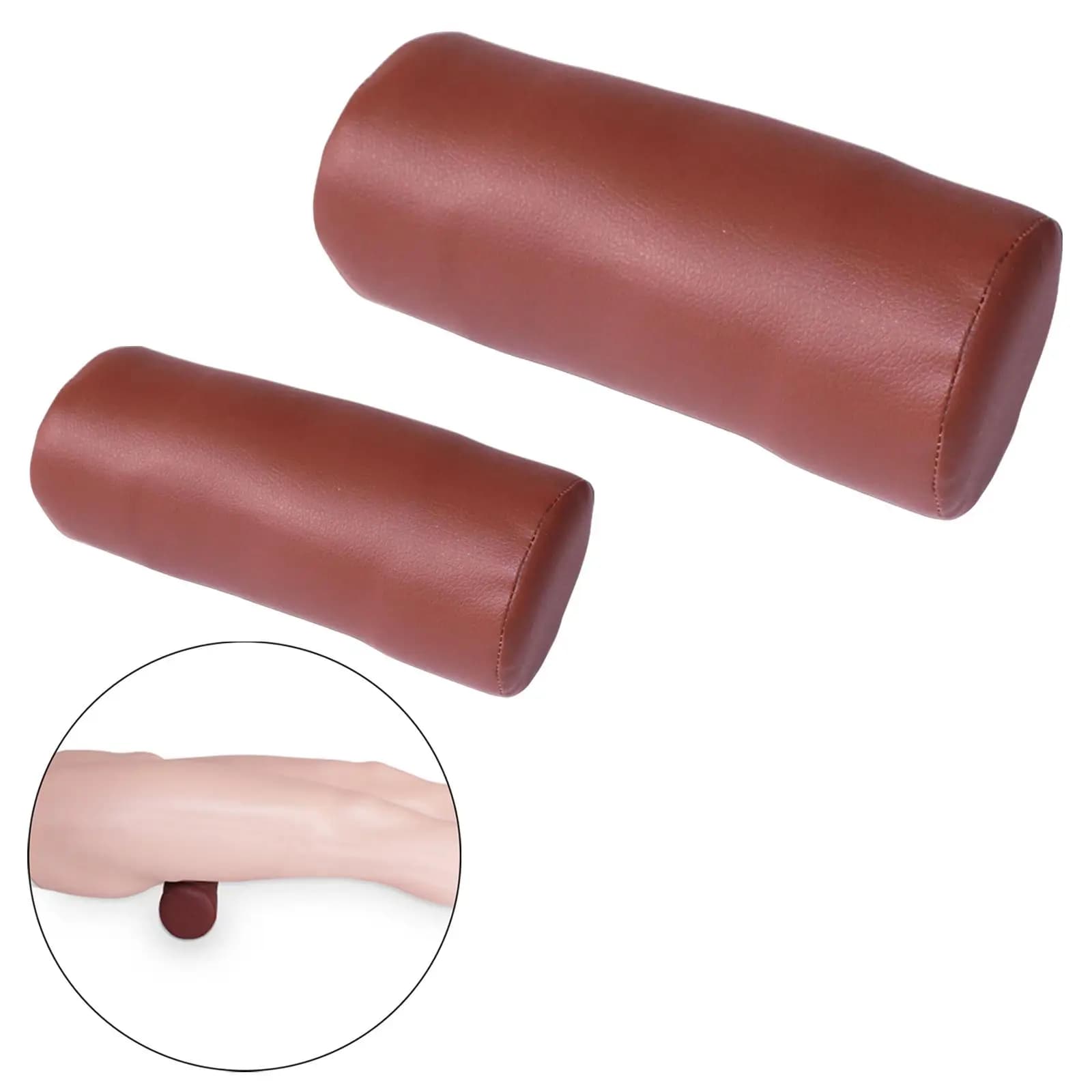 Cuscino Ergonomico Cilindrico per Supporto di Collo e Schiena, Ideale per Dormire