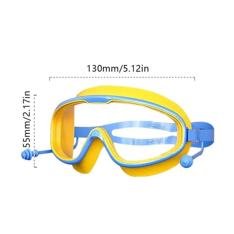 Children's Swim Goggles Boys And Girls Multi-color To Choose 1PC Kids Swimming Goggles Big Frame HD View Anti-fog Waterproof