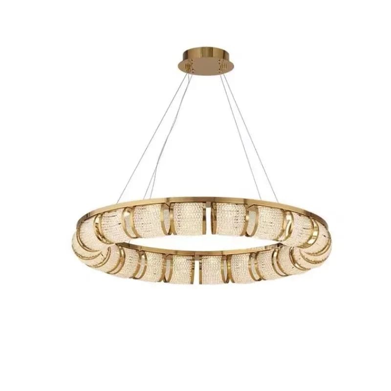 Postmodern living room ring pineapple beads light luxury restaurant designer lamps villa box crystal chandelier